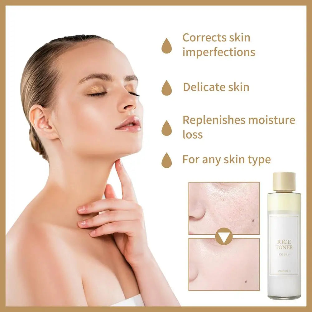 Frost Glow Cosmetics rice face toner hydrates, brightens & repairs skin. Lightweight non-greasy toner reduces pigment & refreshes tone.