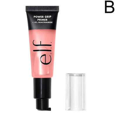 Frost Glow Cosmetics power grip primer gel with hyaluronic & 4% niacinamide. Hydrating, brightening, long-lasting makeup base.