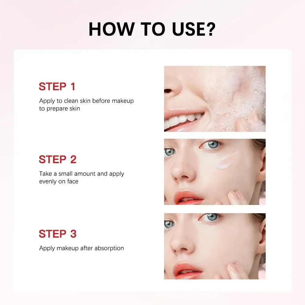 Lakerain Blur Magnet Primer shown in packaging, demonstrating application on skin for a flawless makeup finish.