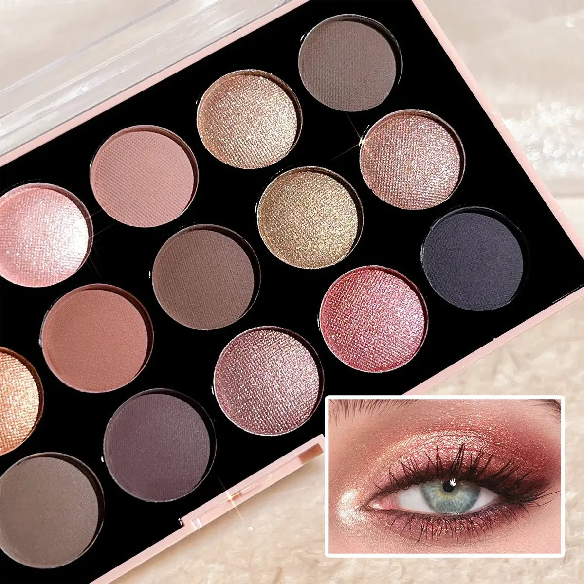 Frost Glow Cosmetics 18-Color Eyeshadow Palette