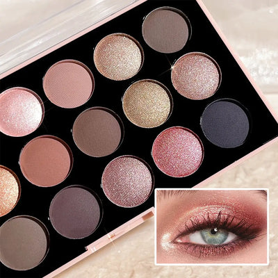 Frost Glow Cosmetics 18-Color Eyeshadow Palette