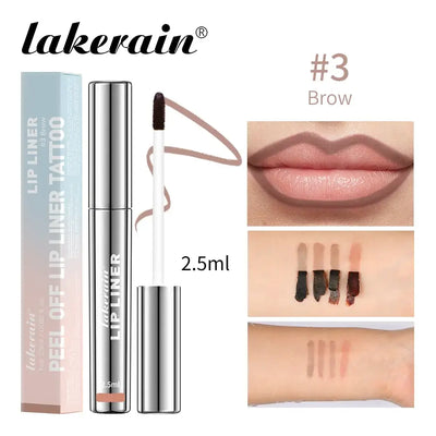 Frost Glow Cosmetics waterproof peel-off lip liner & tattoo gloss. Long-lasting matte lip tint for bold contour & smudge-proof lips.