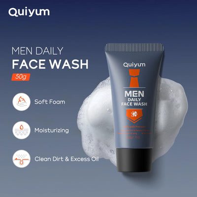 Frost Glow Cosmetics men’s foaming cleanser deeply cleanses, removes blackheads, controls oil & moisturizes for refreshed skin.