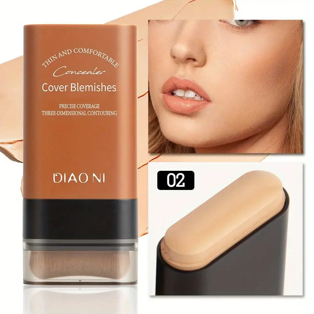 DIAO NI Concealer for cover blemishes with an image of a model showcasing its application on skin.