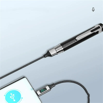 Frost Glow Cosmetics portable digital voice recorder with noise cancelling. Perfect for meetings, lectures & conferences.