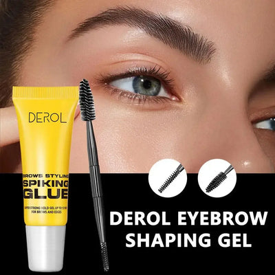 Frost Glow Cosmetics 3D eyebrow styling gel. Waterproof, transparent, quick-dry wax for long-lasting brow lift & natural enhancement.