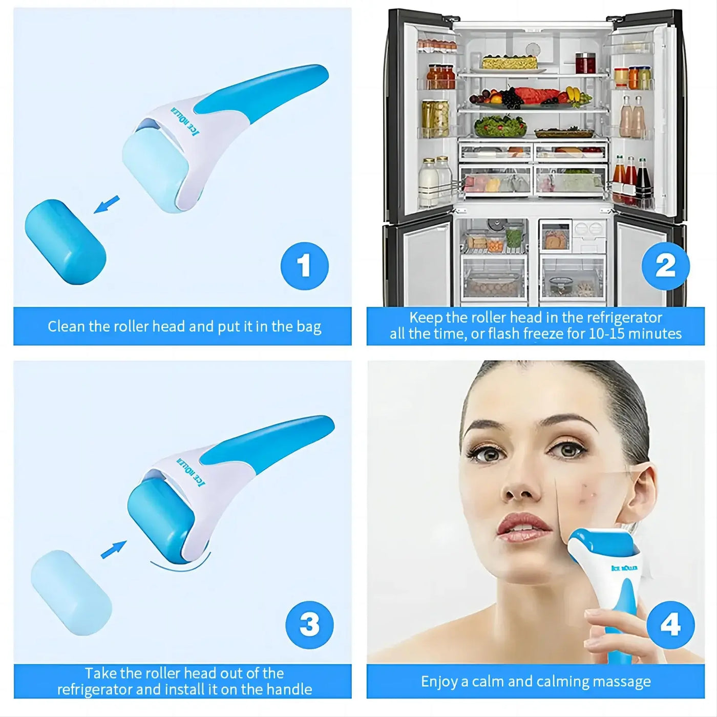 Soothe puffiness & tighten pores with the face ice roller. Perfect for pain relief, cooling massage & skincare glow. Shop Frost Glow Cosmetics today!