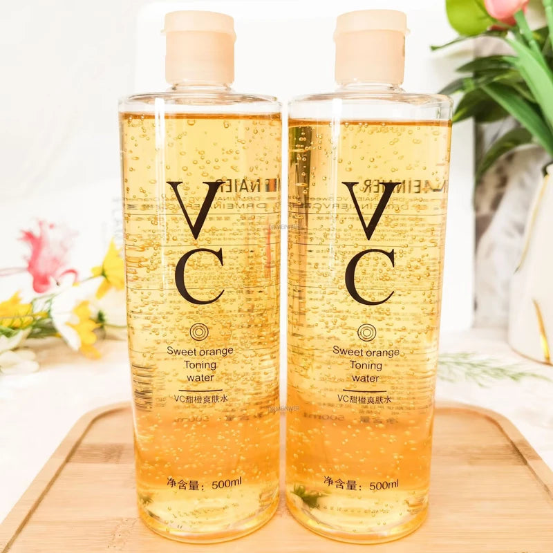 Frost Glow Cosmetics vitamin C toner 500ml hydrates, refreshes & repairs skin. Prevents dryness, brightens & supports healthy glow.