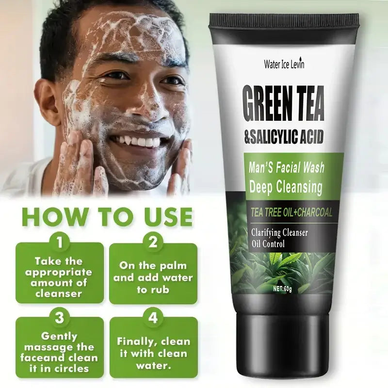 Frost Glow Cosmetics salicylic acid cleanser 60g with tea tree & turmeric extracts. Gently cleanses, moisturizes & refreshes skin.