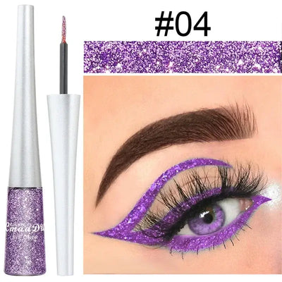 Frost Glow Cosmetics colorful liquid eyeliner pens. Waterproof, matte, easy-to-wear in blue, red, green, white, gold & brown shades.