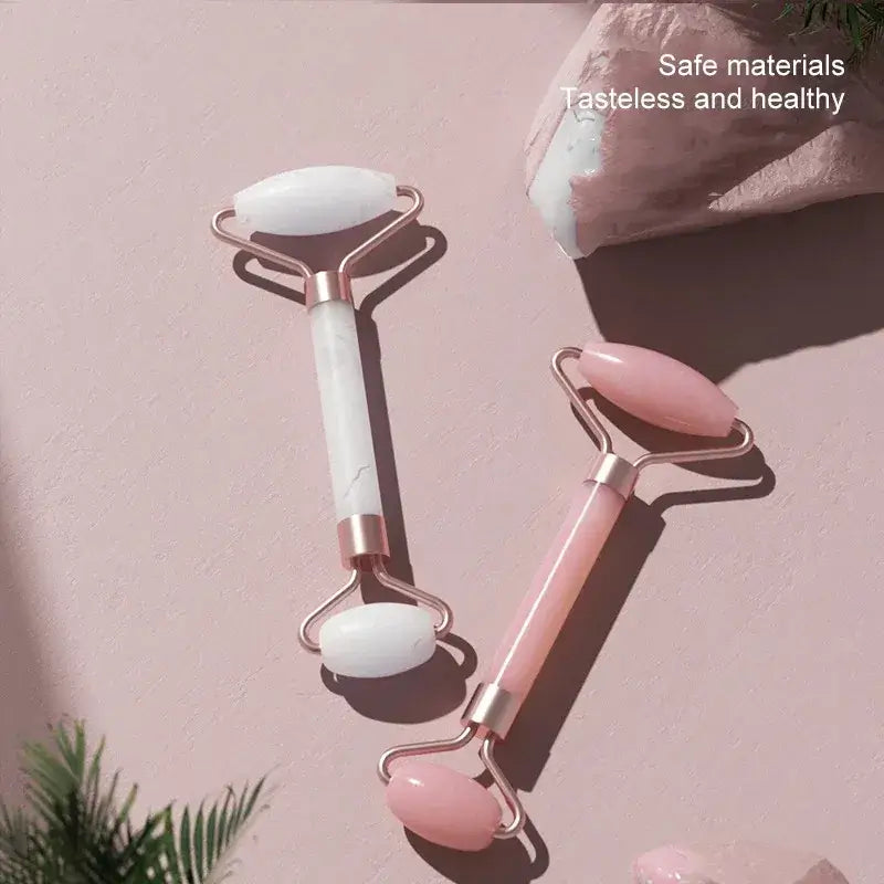 Resin facial roller & scraping tool for face, neck & eye massage. Helps improve circulation, reduce puffiness & relax muscles. Shop Frost Glow Cosmetics.