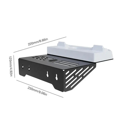 Mount your PS5 or PS5 Slim with ease using this wall kit. Includes dual controller charging station & headset holder for a clean setup.