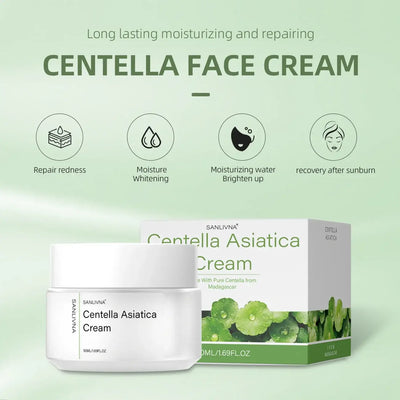 Frost Glow Cosmetics Centella Asiatica toner hydrates, repairs & brightens skin. Gentle essence for soothing, moisturizing care.