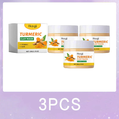 Frost Glow Cosmetics turmeric vitamin C clay mask deep cleans, refines pores, controls oil & brightens dull skin while fading dark spots.