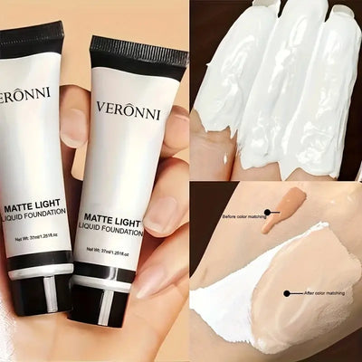 Frost Glow Cosmetics white liquid foundation delivers full coverage, oil control & long-lasting wear for cosplay, Halloween & stage makeup.
