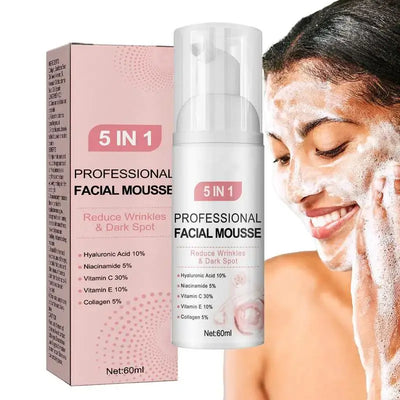 Frost Glow Cosmetics foaming facial cleanser deeply cleanses, controls oil & removes blackheads while keeping skin soft & hydrated.