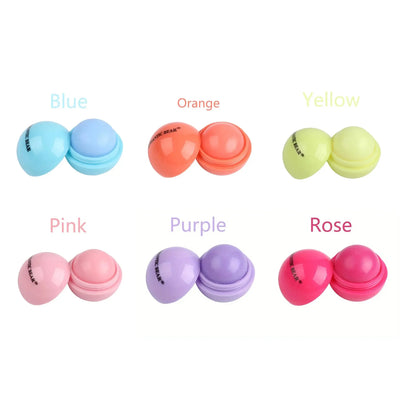 Frost Glow Cosmetics cute ball lip balm hydrates, soothes & plumps lips. Non-stick, long-lasting protection against dryness & frost cracks.