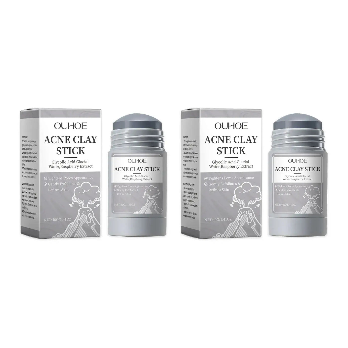 Frost Glow Cosmetics clay mask shrinks pores, removes blackheads, controls oil & hydrates skin for acne & pimple treatment.