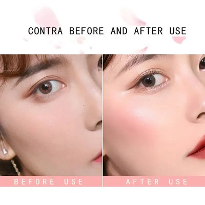 Frost Glow Cosmetics Diamond Glow highlighter showcased on skin and model, featuring shimmering rose-patterned design.