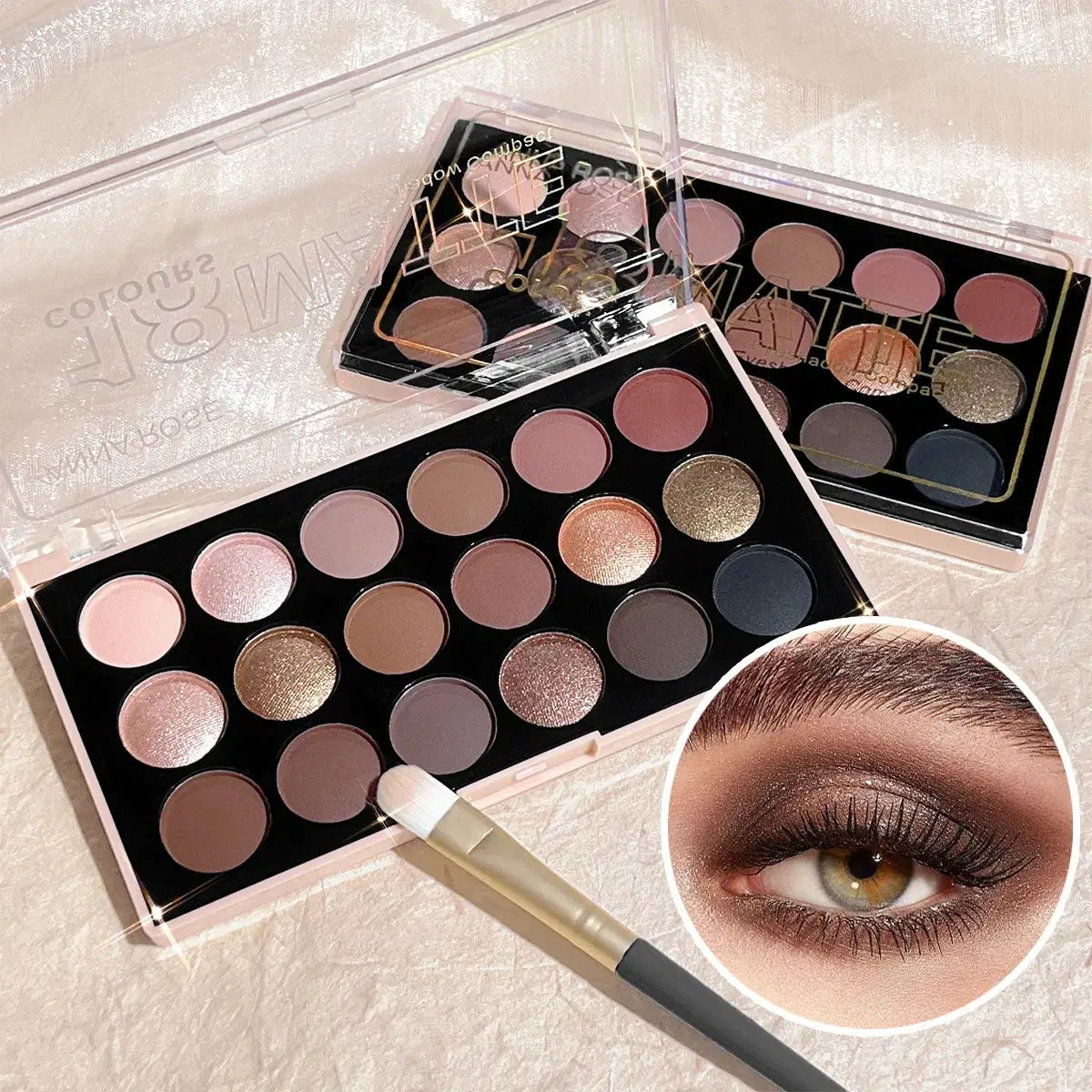 Frost Glow Cosmetics 18-Color Eyeshadow Palette