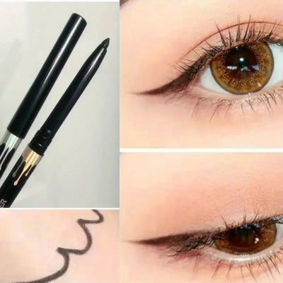 Frost Glow Cosmetics eyeliner gel pencil. Waterproof, matte, ultra-fine, quick-dry & smudge-proof eyeliner for smooth eye makeup.