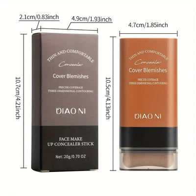 DIAO NI Concealer for cover blemishes with an image of a model showcasing its application on skin.
