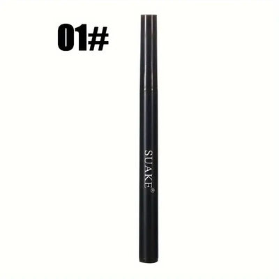 Frost Glow Cosmetics quick-dry eyeliner pen. Waterproof, anti-smudge, long-lasting matte eye liner for smooth, precise makeup looks.