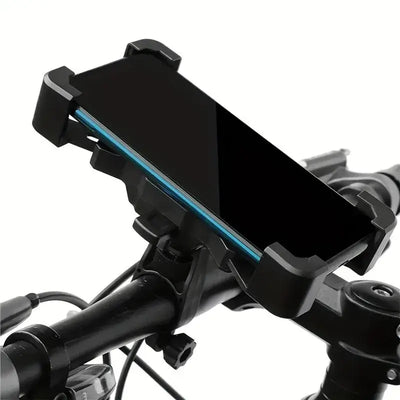 Frost Glow Cosmetics adjustable bike & motorcycle phone holder. 360° rotatable GPS mount, cycling accessories for sports & travel.