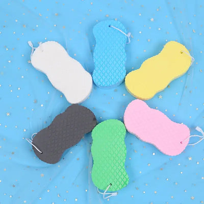 Gentle bath sponge for cleansing & exfoliation. Soft body scrub wisp brush that refreshes skin & enhances your shower routine.