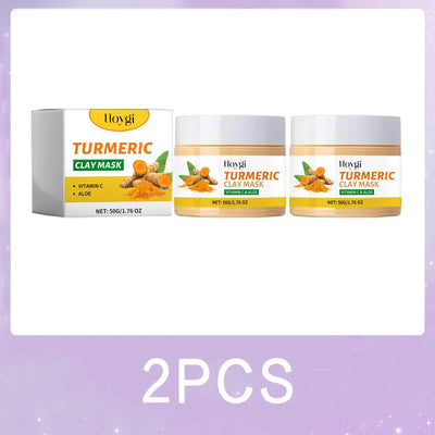 Frost Glow Cosmetics turmeric vitamin C clay mask deep cleans, refines pores, controls oil & brightens dull skin while fading dark spots.