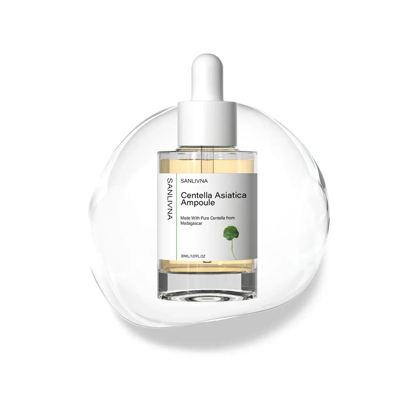 Frost Glow Cosmetics Centella Asiatica toner hydrates, repairs & brightens skin. Gentle essence for soothing, moisturizing care.