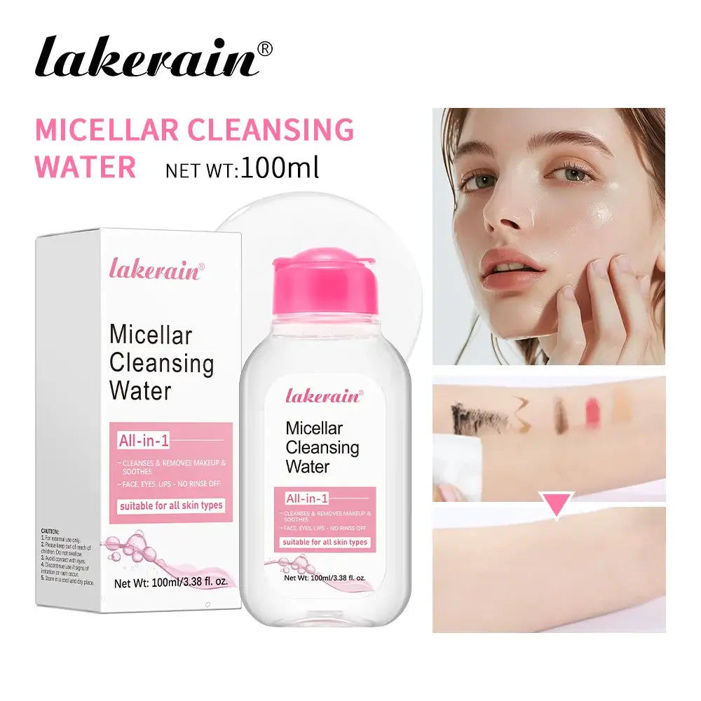 Frost Glow Cosmetics micellar water 100ml removes makeup, hydrates & refreshes skin. Gentle deep cleanser & facial makeup remover.