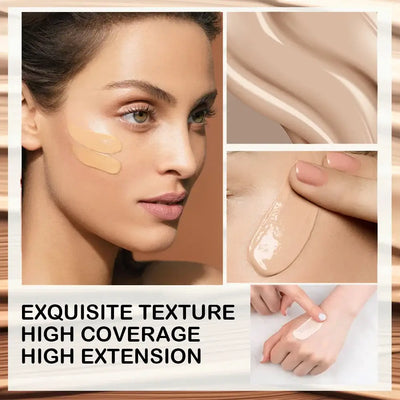 Frost Glow Cosmetics matte waterproof foundation offers full coverage, long-lasting wear, concealing imperfections with a flawless finish.