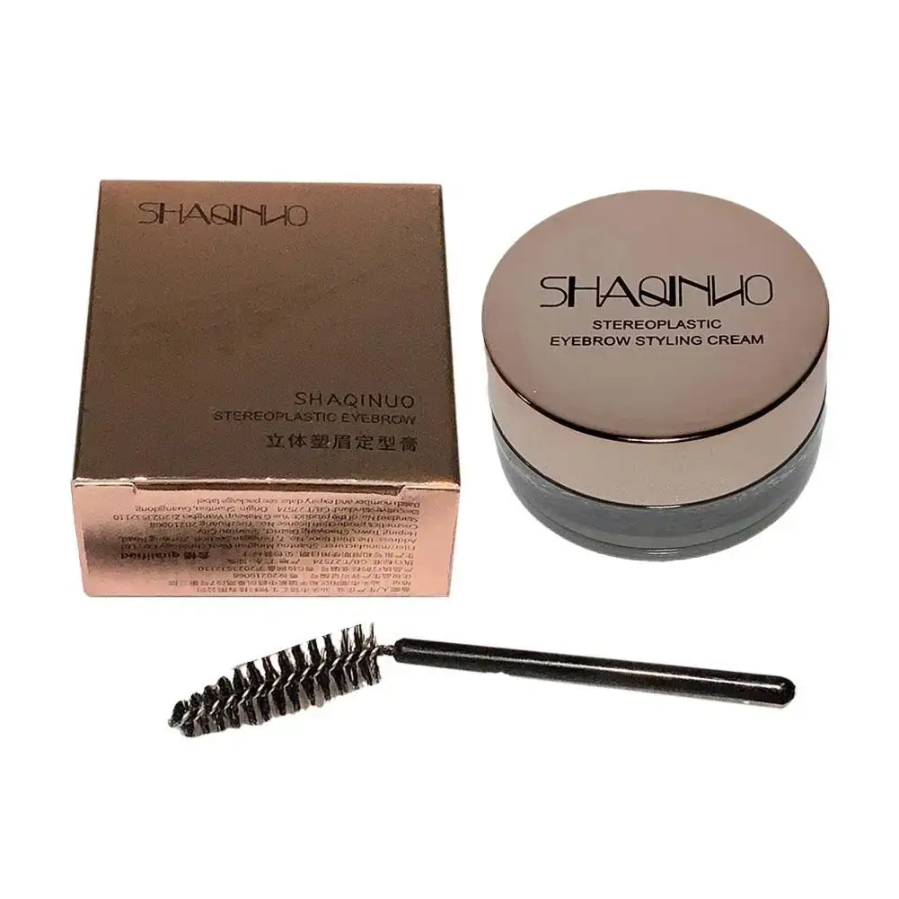 Frost Glow Cosmetics 3D eyebrow styling gel. Waterproof, transparent, quick-dry wax for long-lasting brow lift & natural enhancement.