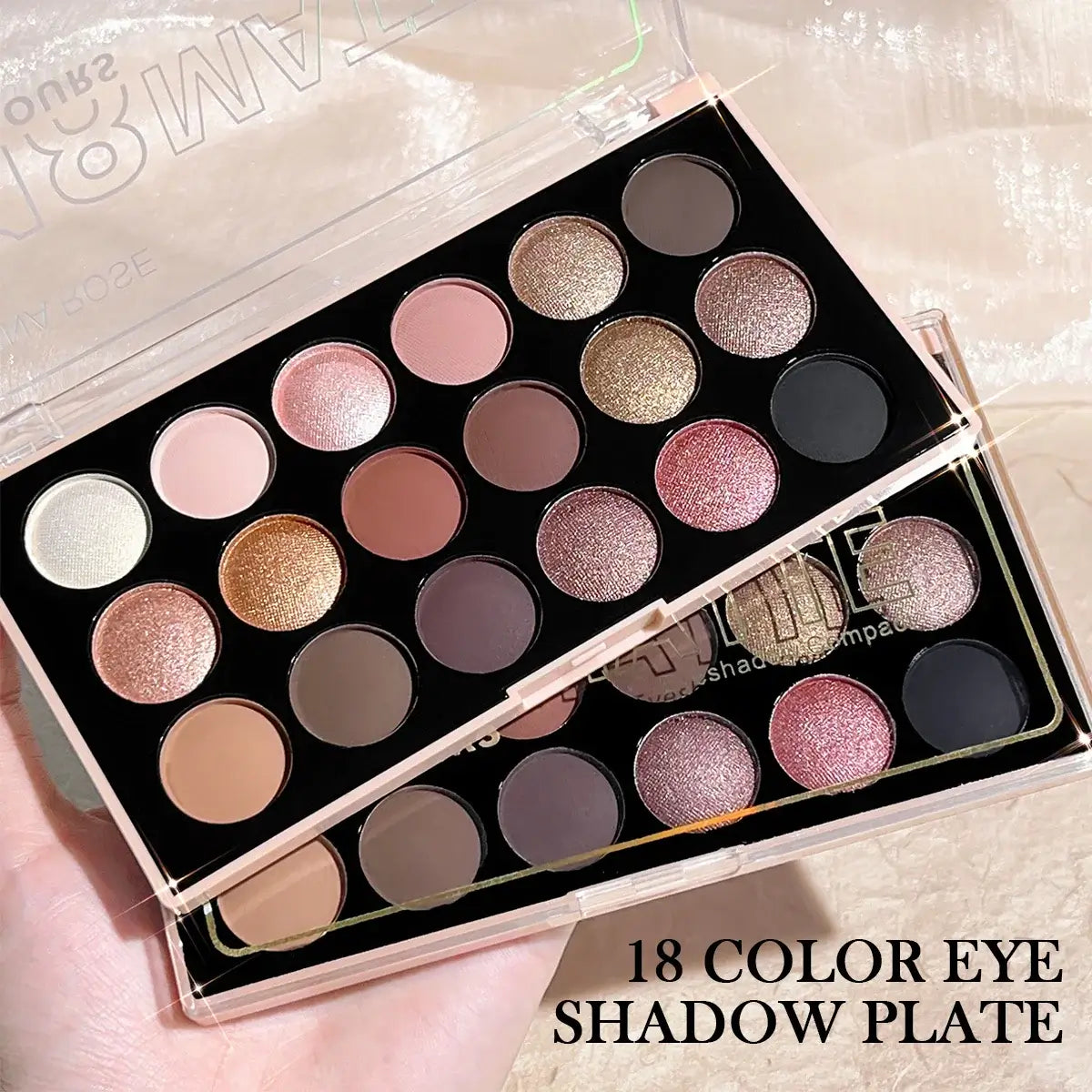Frost Glow Cosmetics 18-Color Eyeshadow Palette