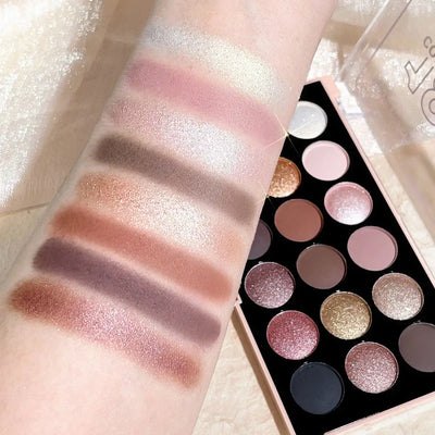 Frost Glow Cosmetics 18-Color Eyeshadow Palette