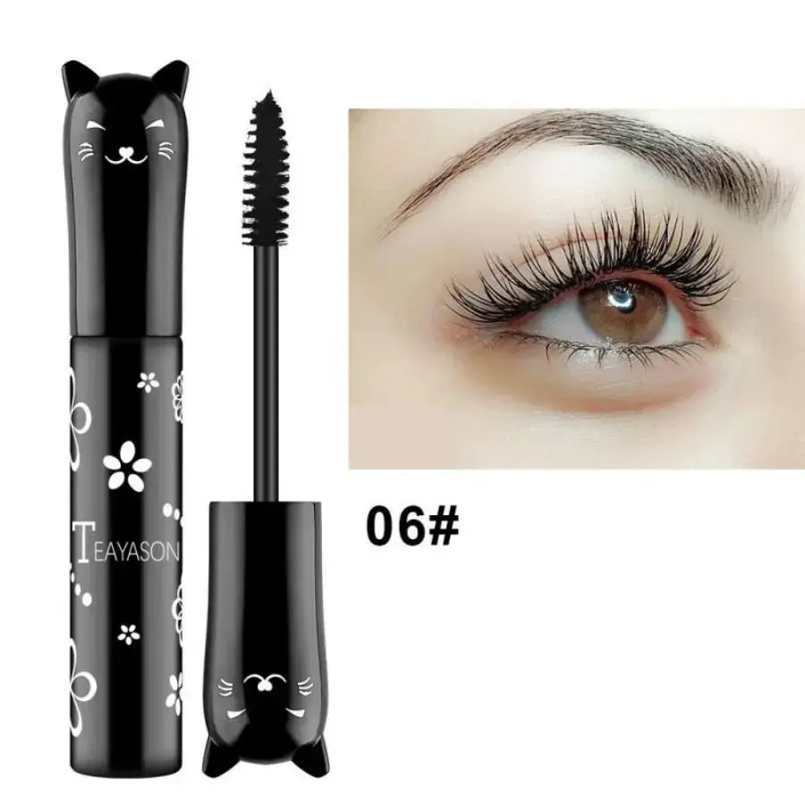 Frost Glow Cosmetics colorful mascara set. Large brush head, non-clumping, smudge-proof in white, purple, blue, silver & coffee.