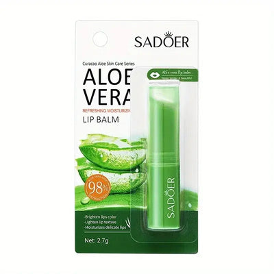 Frost Glow Cosmetics Lip Aloe Balm hydrates, repairs, and prevents cracking. Refreshing, gentle, and non-irritating daily lip care.