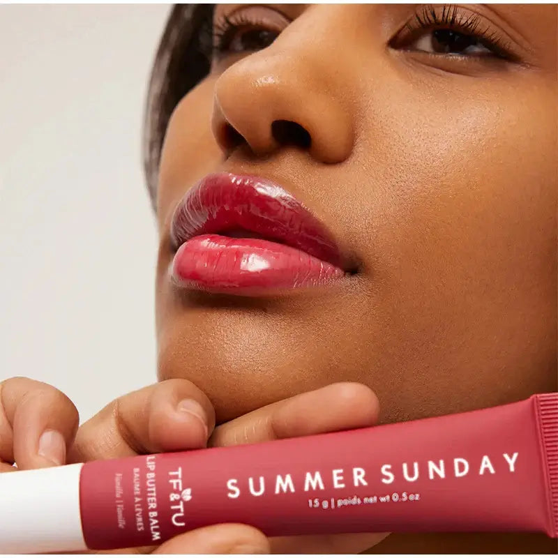 Frost Glow Cosmetics lip balm with lasting hydration. Smooths lip lines, nourishes & softens for daily lip care. Perfect summer moisture.