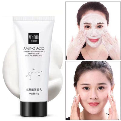 Frost Glow Cosmetics amino acid cleanser 60g deeply cleanses, moisturizes & controls oil. Gentle, non-irritating foam for all skin types.
