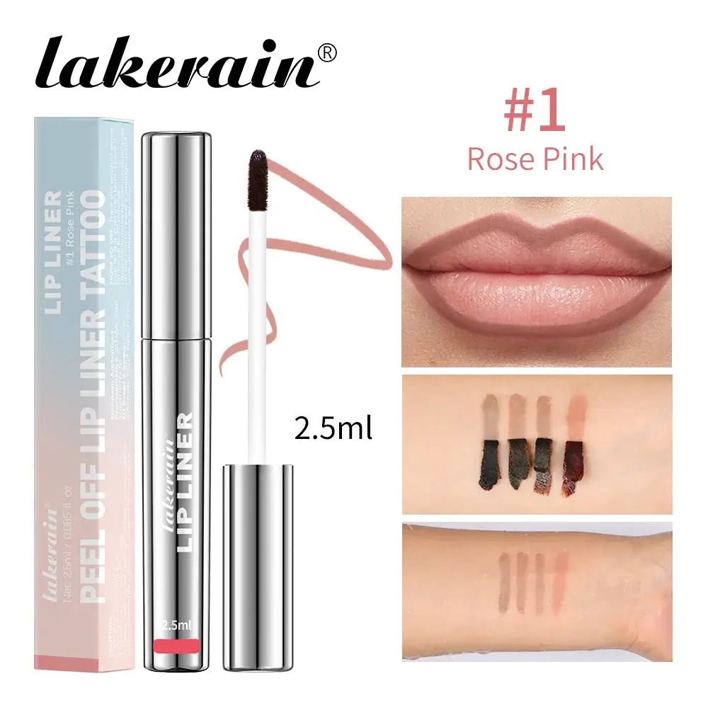 Frost Glow Cosmetics waterproof peel-off lip liner & tattoo gloss. Long-lasting matte lip tint for bold contour & smudge-proof lips.