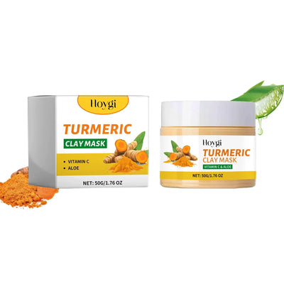 Frost Glow Cosmetics turmeric vitamin C clay mask deep cleans, refines pores, controls oil & brightens dull skin while fading dark spots.