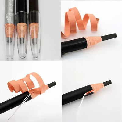 Frost Glow Cosmetics eyebrow pencil. Waterproof, long-lasting, feather-light formula for natural brow lift & professional definition.