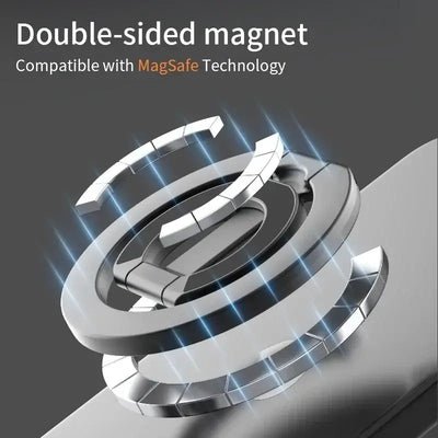 Frost Glow Cosmetics MagSafe double-sided phone ring holder. Portable folding stand, grip & support bracket for cellphones.