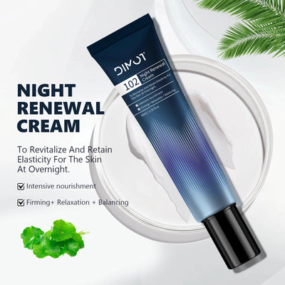 Frost Glow Cosmetics day & night cream firms, hydrates & soothes with niacinamide & centella asiatica for all-day facial care.