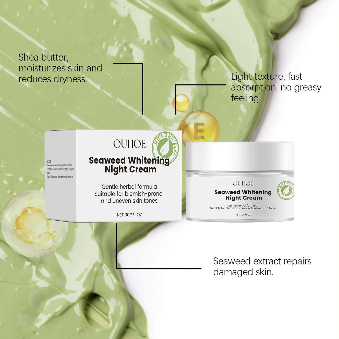 Frost Glow Cosmetics nourishing night cream hydrates, whitens & brightens while repairing skin overnight for radiant, youthful glow.
