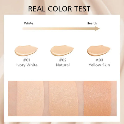 Frost Glow Cosmetics liquid foundation conceals blemishes, covers flaws naturally & delivers a smooth, non-sticky, flawless complexion.