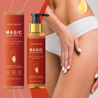 Deeply moisturizing luxury body oil. Firms, nourishes & repairs dry skin while softening chest, thighs & body for rejuvenation.