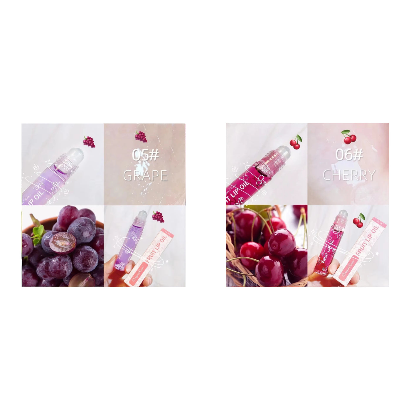 Frost Glow Cosmetics Lip Oil. Moisturizing shea fruit formula hydrates, softens & adds glossy color for healthy, dribbling lips.