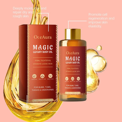 Frost Glow Cosmetics body oil serum hydrates, nourishes & softens dry rough skin while relaxing muscles for smooth, radiant care.